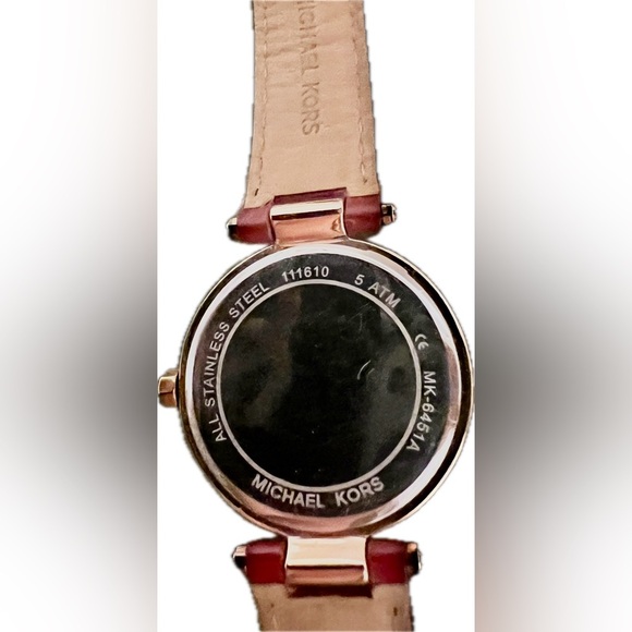 Michael Kors Red & Gold Mini Parker Red Dial Ladies Watch MK6451 Stunning! - Picture 13 of 16